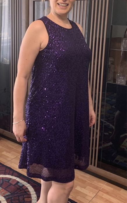 Rochie BSB Collection M, paiete mov, nouă, ocazie