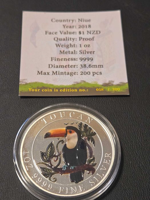 Цветни сребърни лимитирани монети