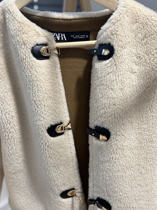 Дамско яке ZARA – тип teddy / еко пух