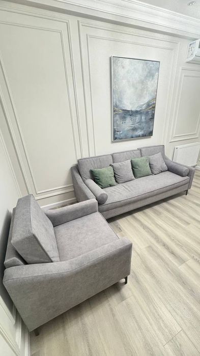 Мягкая мебель. Новый диван и кресло.