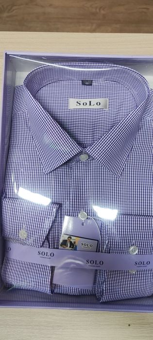 Мужская рубашка  с длинным рукавом