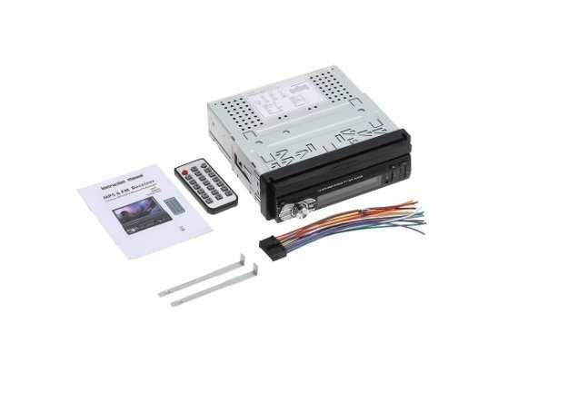 Set Radio Mp5 Video Player Auto Multimedia 1DIN cu camera Numar, Ecran Retract 7inch