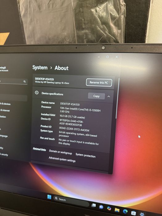 Laptop gaming jocuri HP Victus I5 gen 13 RTX 4060 Ssd 1TB