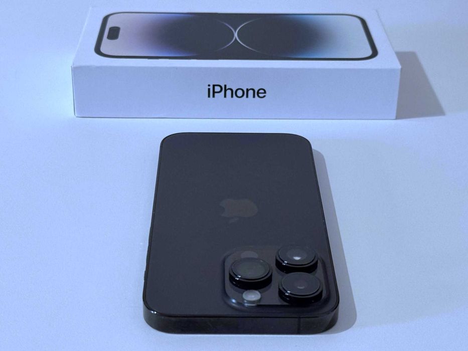Бартер! Oтличен! iPhone 14 Pro Space Black (Черен) 100% Батерия.
