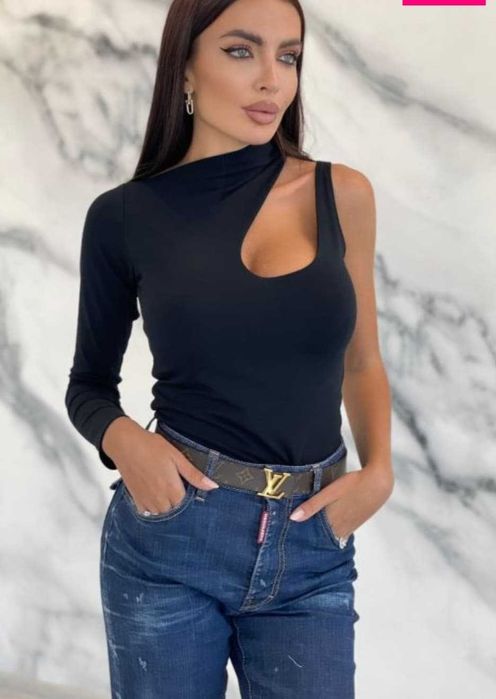 Bluza sexy cu o maneca Bogas