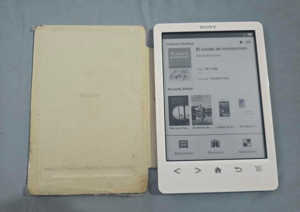 E-book reader Sony Reader PRS-T2 Alb, Ecran E-Ink 6 inch, Wi-Fi, 2GB