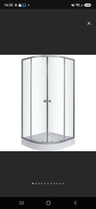 Cabina de dus fara cadita 80x80 nou nouta o sticla dreapta sparta in cutie