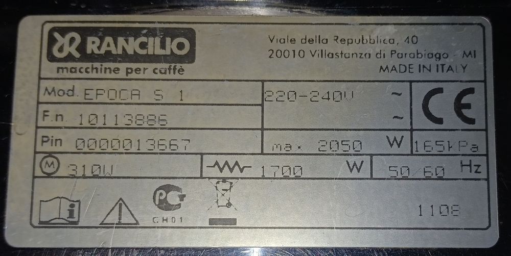 Кофемашина и Кофемолка  RANCILIO