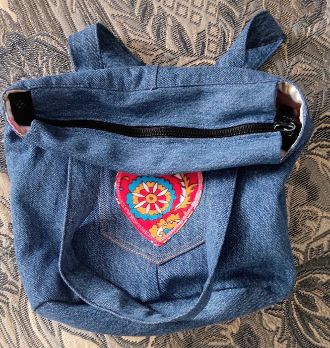 Джинсовая сумка. Ручная работа