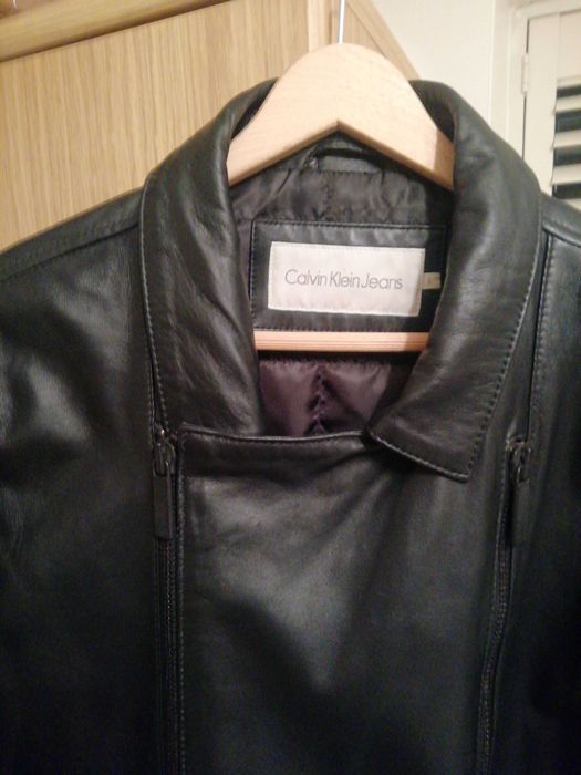 Geaca de piele originala Calvin Klein stare excelenta