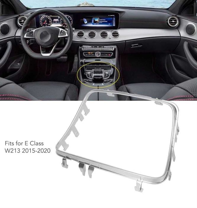 Ornament trim ramă chrome consolă pahare scrumieră Mercedes-Benz E class W213 2016-2023 A2136830500 / 2136830500