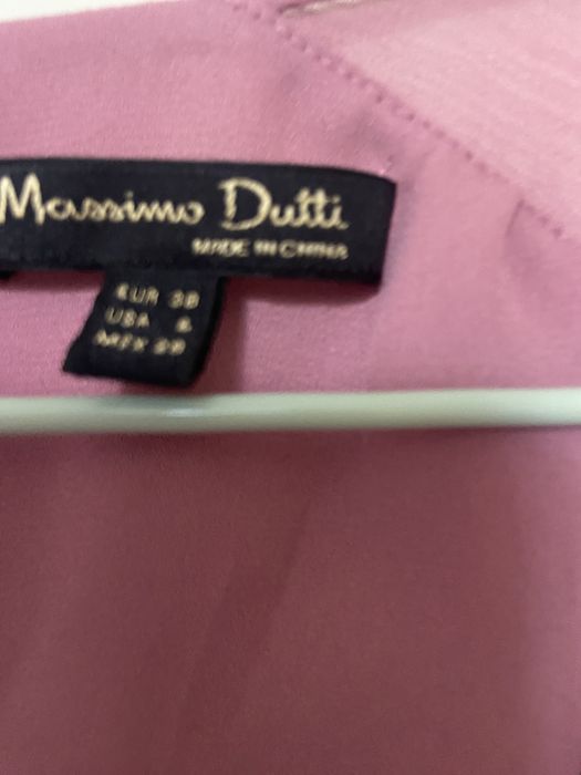 Официална рокля Massimo Dutti в цвят пепел от рози/розово