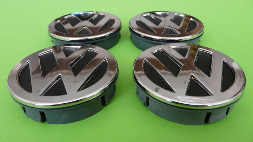 4 бр Метални Капачки за джанти  VW SKODA SEAT 60/55мм 4бр. Сеат Шкода