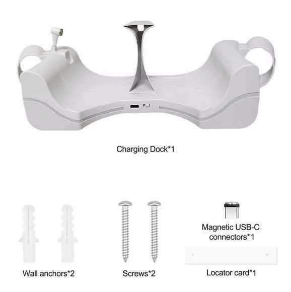 Suport perete/birou docking station cu incarcare pentru Quest 3
