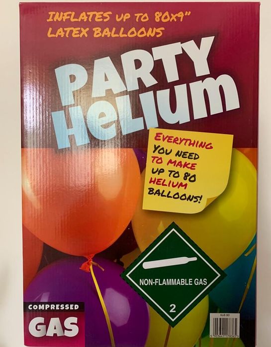 Butelie cu heliu pentru 80 baloane