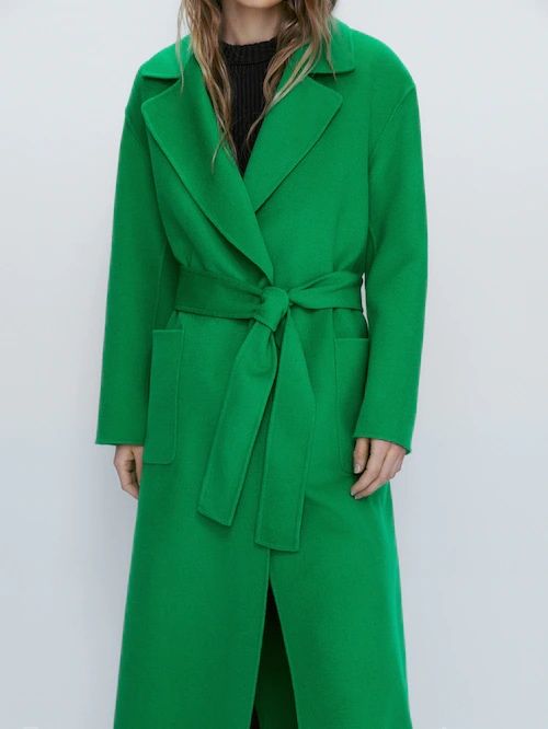 Palton Massimo Dutti din stofa de lana