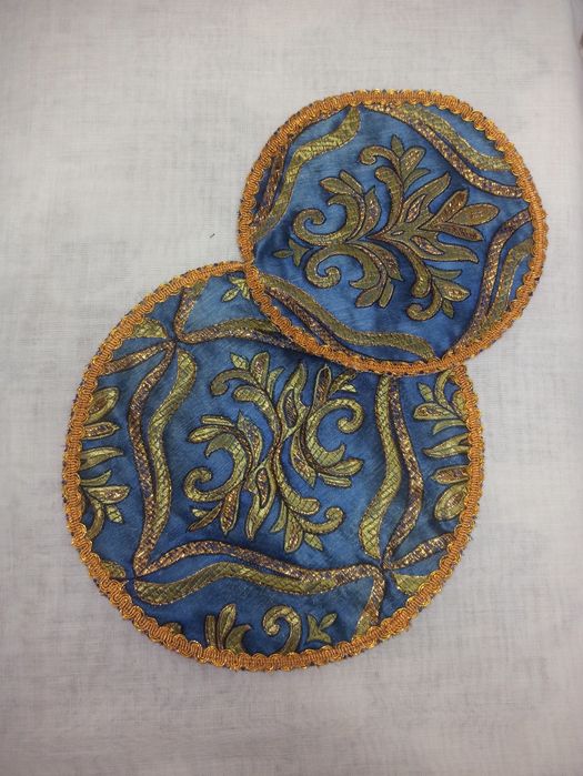 Подставка под горячее (круг, табак)