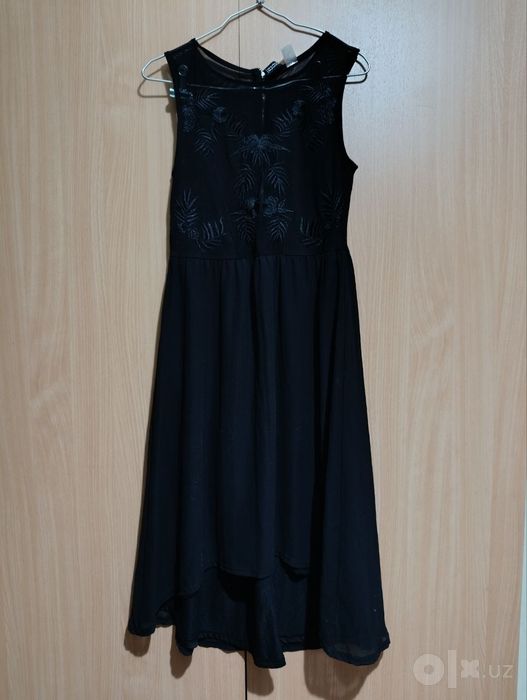 Чёрное платье H&M, L