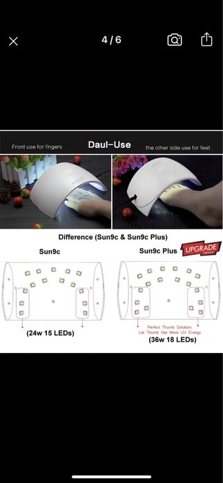 Лед лампа для маникюра