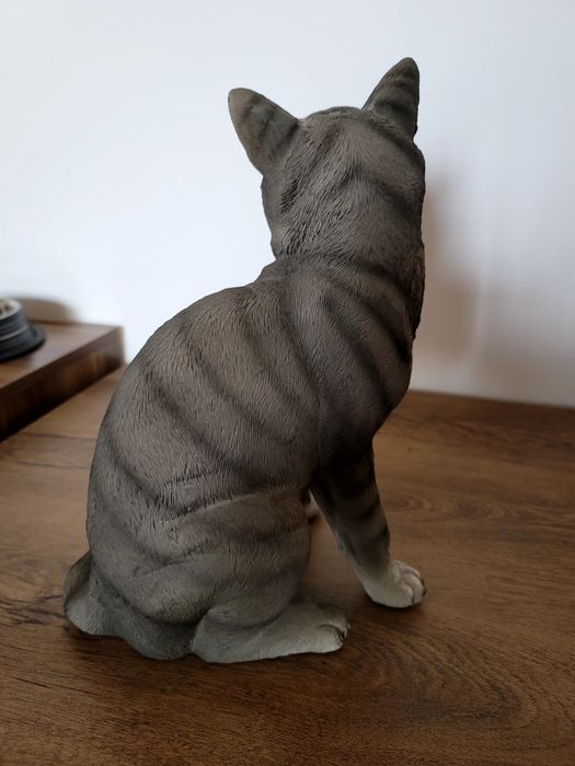 Statueta pisica colorata din rășină decorativa figurina jucarie copii
