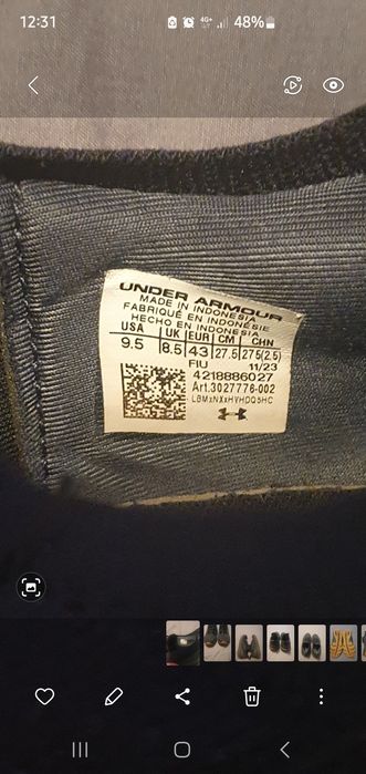 Adidași Under Armour 43