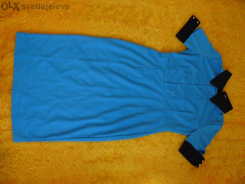 Рокля синя по модел Виктория Бекъм Чисто Нова!!!