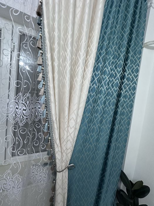 Тюль с шторами в зал