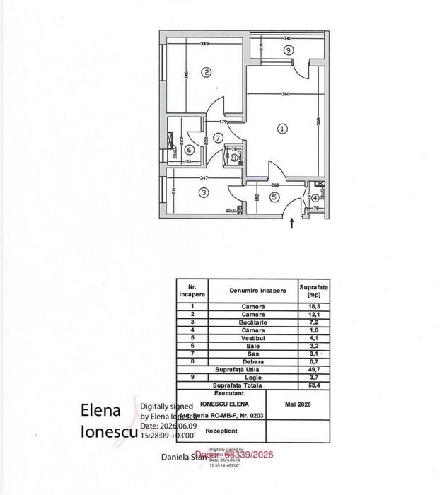 Apartament 2 camere etaj 7/10 - renovat - Metrou Titan