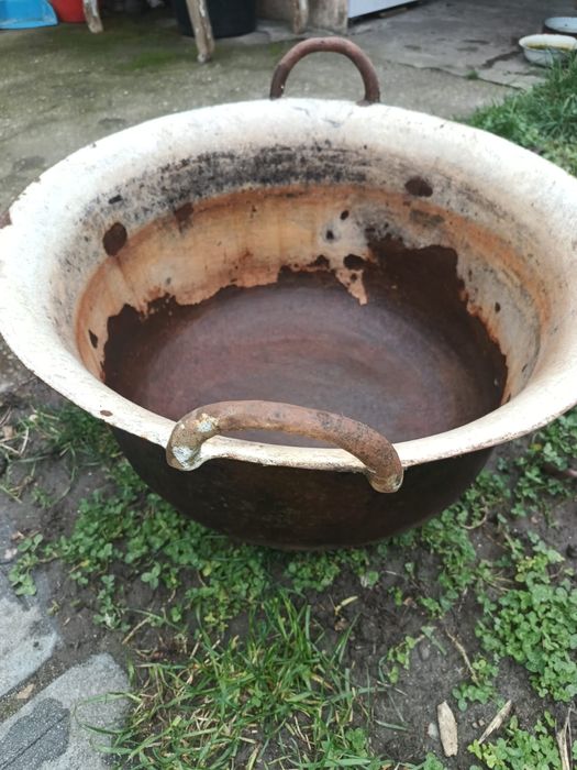 Ceaun/cazan vechi din fontă 40 litri