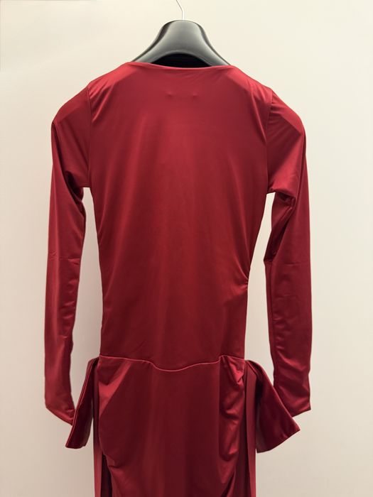 НОВА червена рокля OhPolly С/М размер с дълъг ръкав Свети Валентин