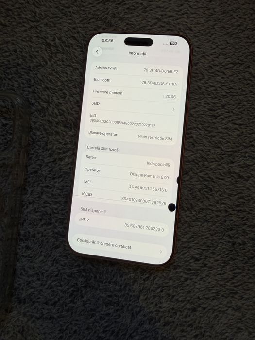 Schimb iPhone 17 pro max