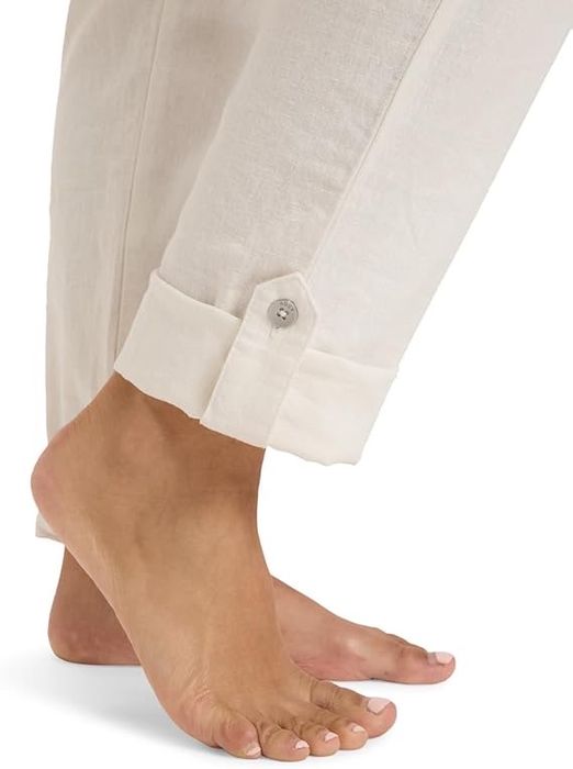 Pantaloni din in cargo, dama, alb, XS, Roxy