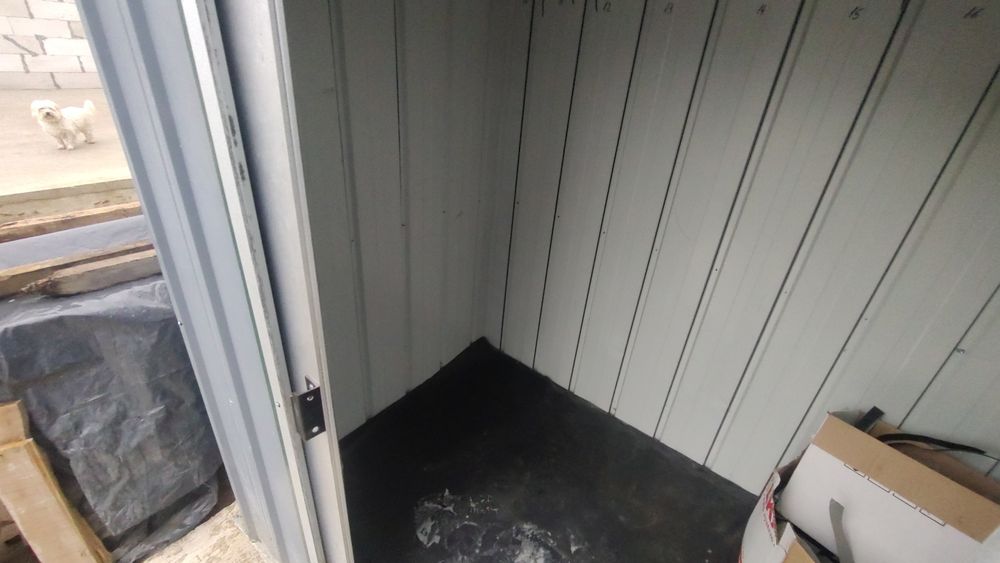 Baracă exterioară pentru unelte prevăzută cu două uși 180x120x180