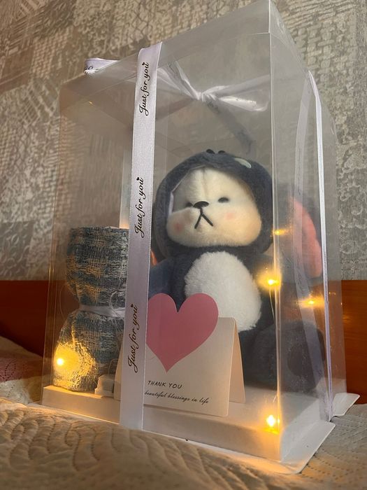 Трендовая плюшевая мишка