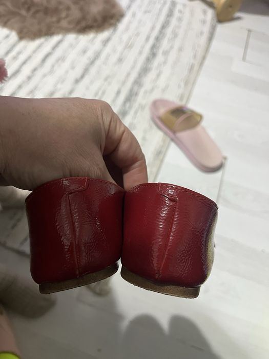 Красные балетки зара