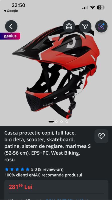 Casca protectie copii, full face