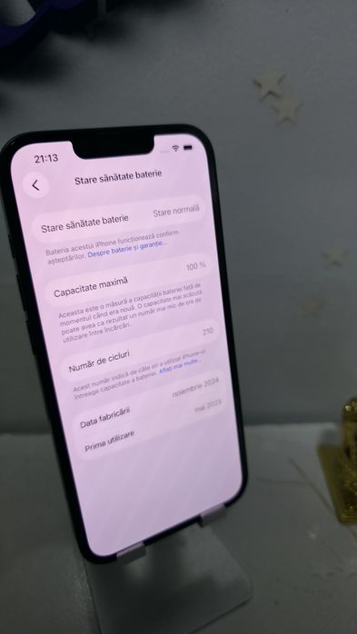 iPhone 16 E  5G 128GB Baterie:100%.Preṭ fix!210 Cicluri