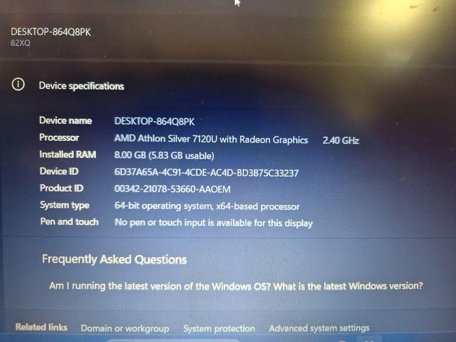 Lenovo Athlon silver 8/500gb Radeon 2Gb Amanet Lazar Crangasi 54113