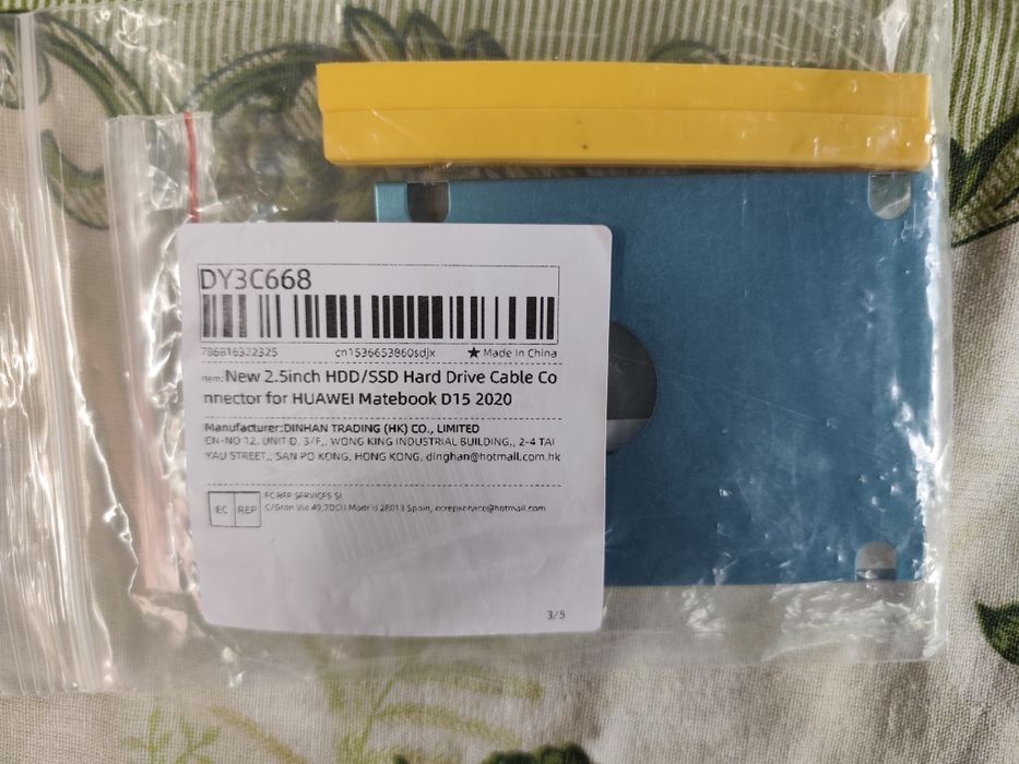Caddy+ 2 cabluri pentru SSD intern. Huawei Matebook D15