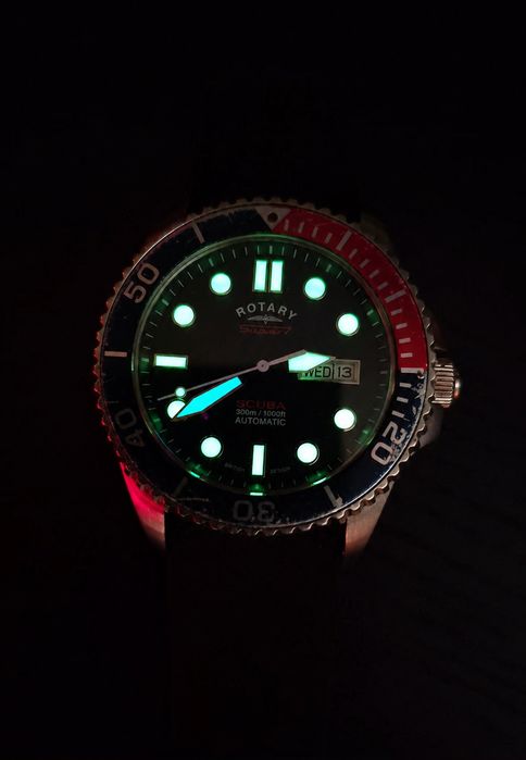 Rotary Super7 Scuba Automatic 300M – Safir – S7S004S – Pepsi