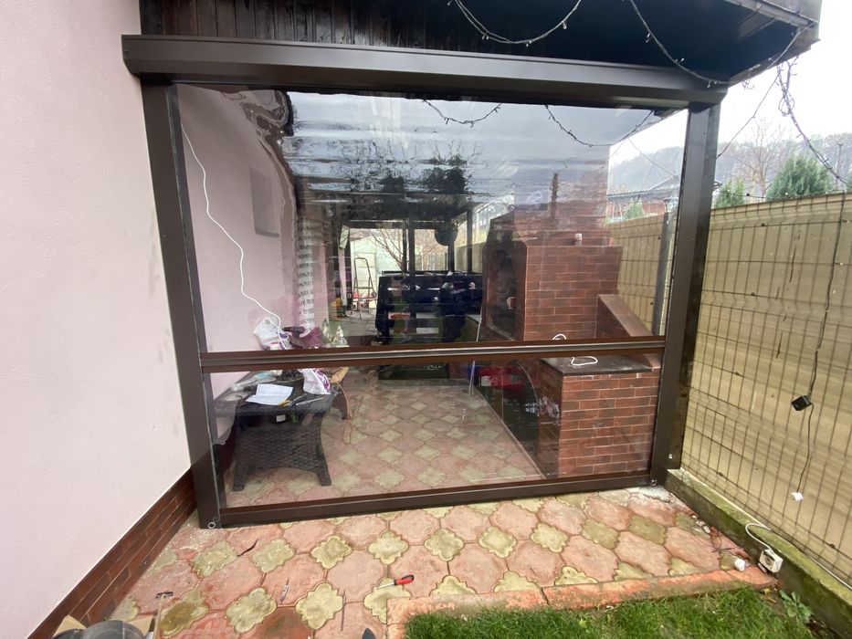 Inchideri terase/foisoare cu folie Pvc Cristal Taiwan 0.8mm