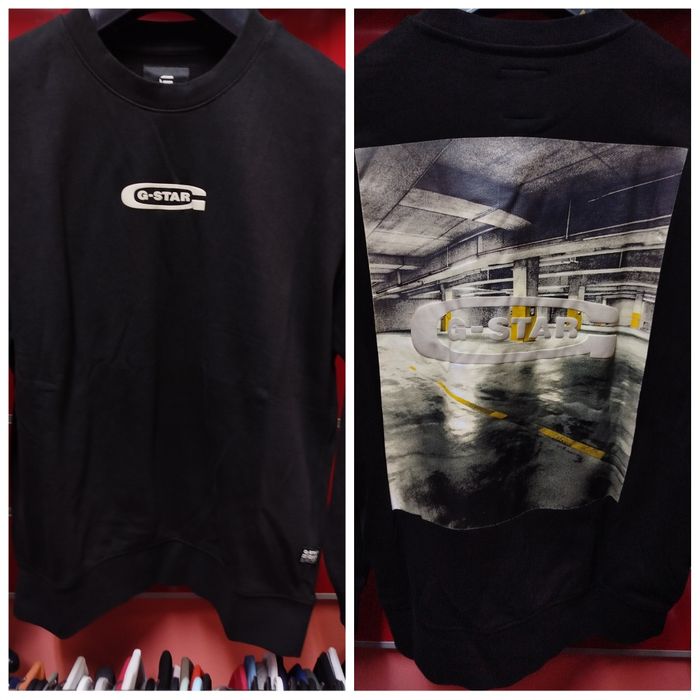 Оригинален суичър G-Star Raw Photo S M L XL блуза черен мъжки нов