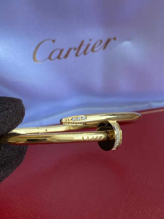 Brățară Cartier cui 19 aur cu diamante