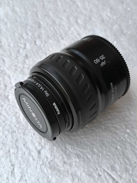 obiectiv Minolta AF 35-80 JAPAN,filtru Hama camera foto video aparat