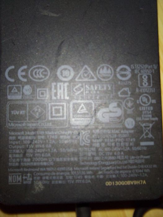 Incarcator Microsoft Surface Pro 4, 5, 6, Surface Book 1749