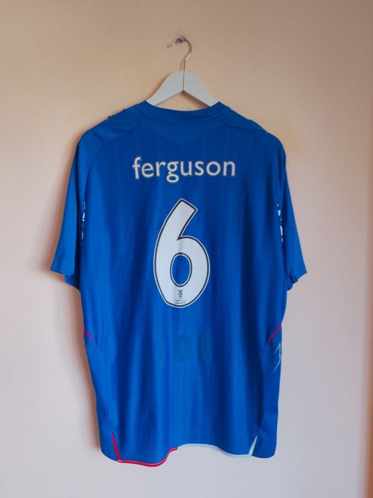 Tricou Fotbal de Colectie Glasgow Rangers UEFA Cup Final 2008 #6 Ferguson