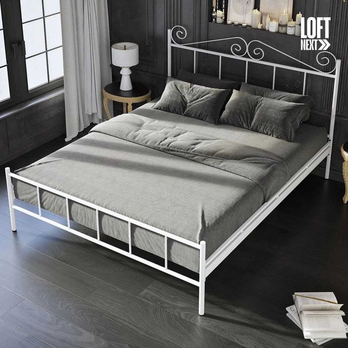 Металлическая кровать SHEYKH | Двуспальная лофт кировать, Temir kravat