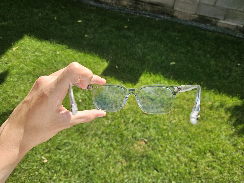 Ochelari chrome hearts albi/transparenți comfortabili calitate premium