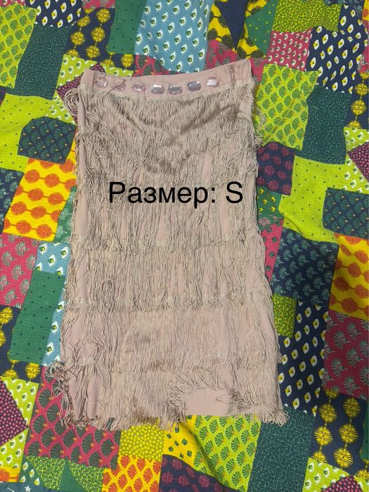 Къса розова рокла С размер