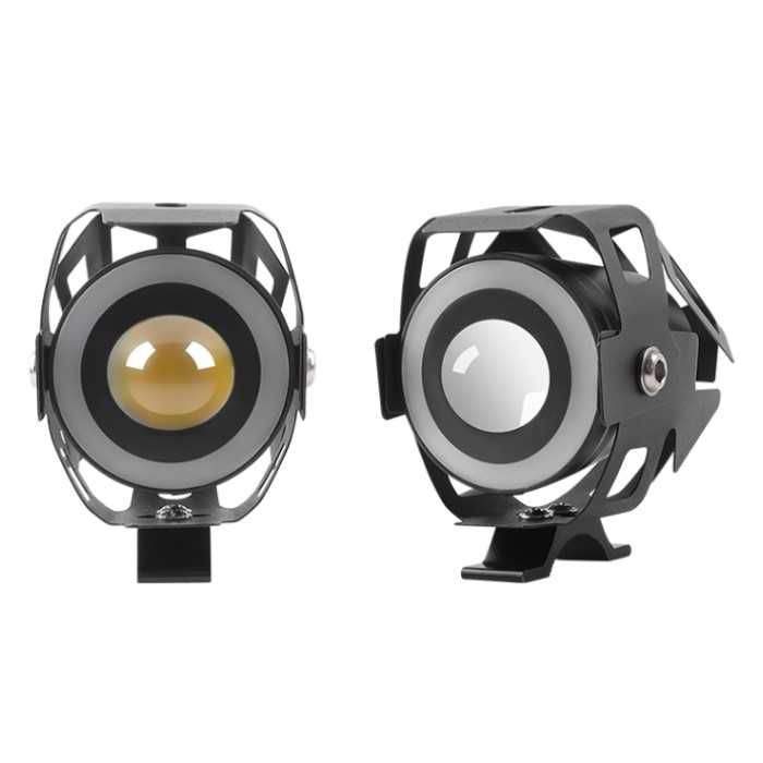 LED фар за мотор Automat-с лупа, 30W, 12V, RGB, 1бр